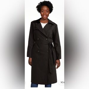 Sofia Jeans by Sofia Vergara Double Breasted Trench Coat (Size Small)